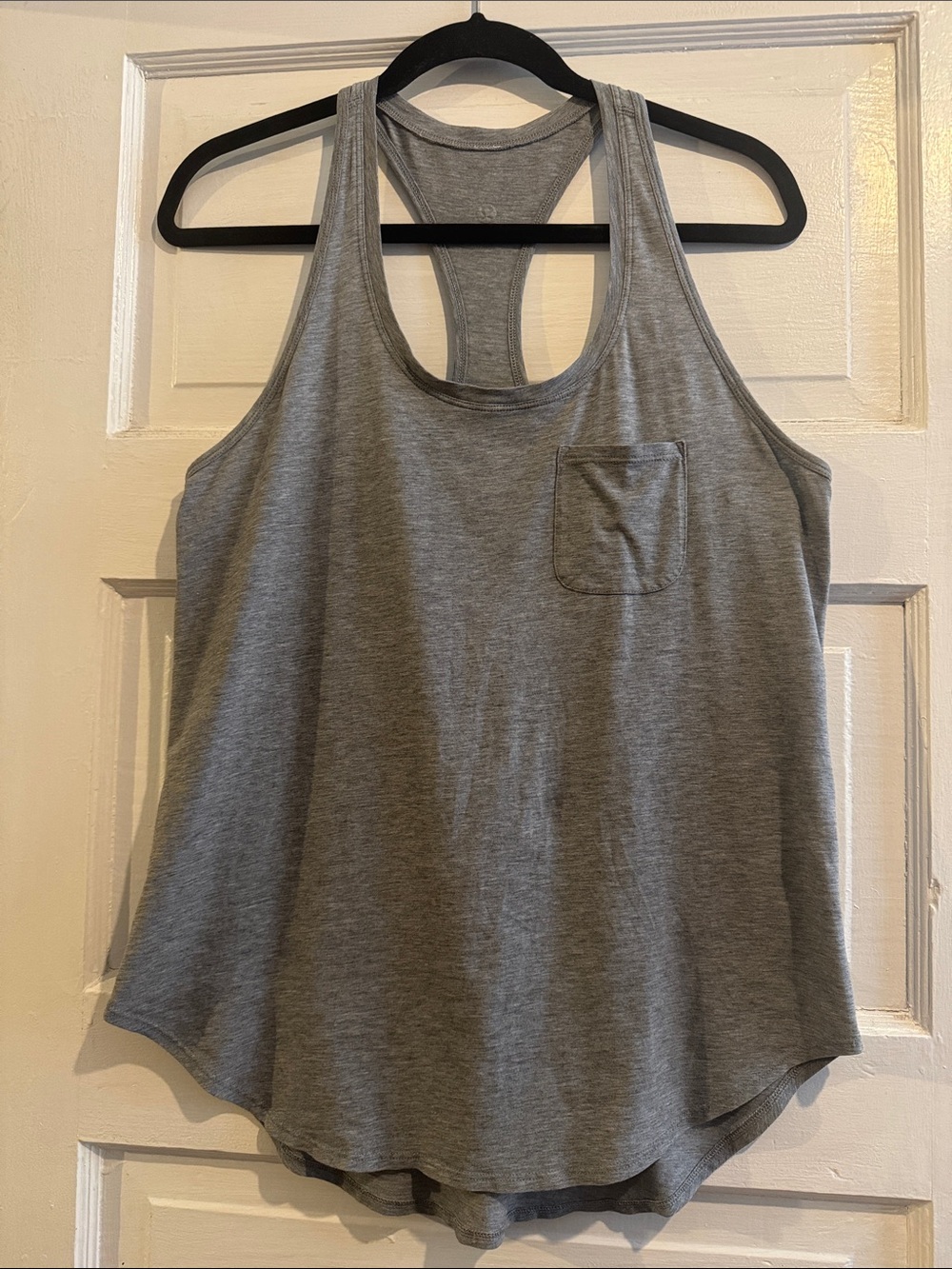 lululemon athletica Gray Racerback Tank with Chest Pocket